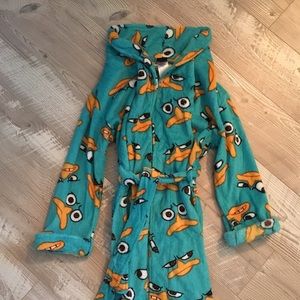 Disney kids Perry the platypus robe